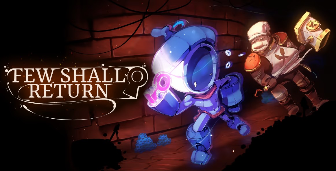 Few Shall Return key art: Sprout and Molokhia sneaking through a dungeon